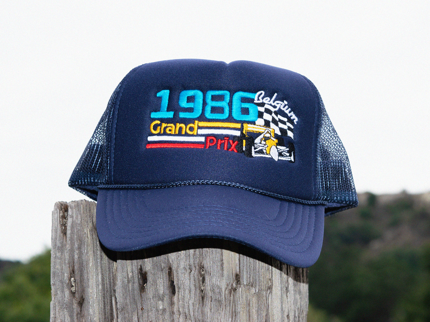 Belgian Grand Prix 1986 Vintage F1 Trucker Hat