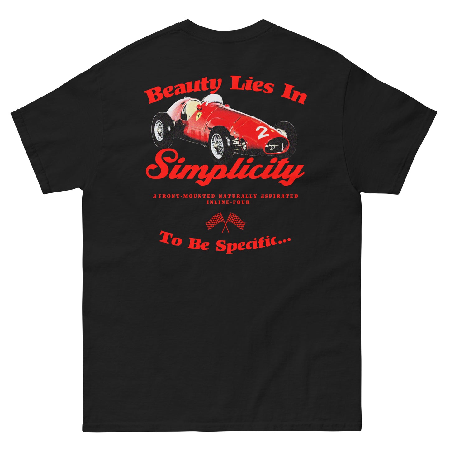 Ferrari 500 Beauty Lies In Simplicity T-Shirt