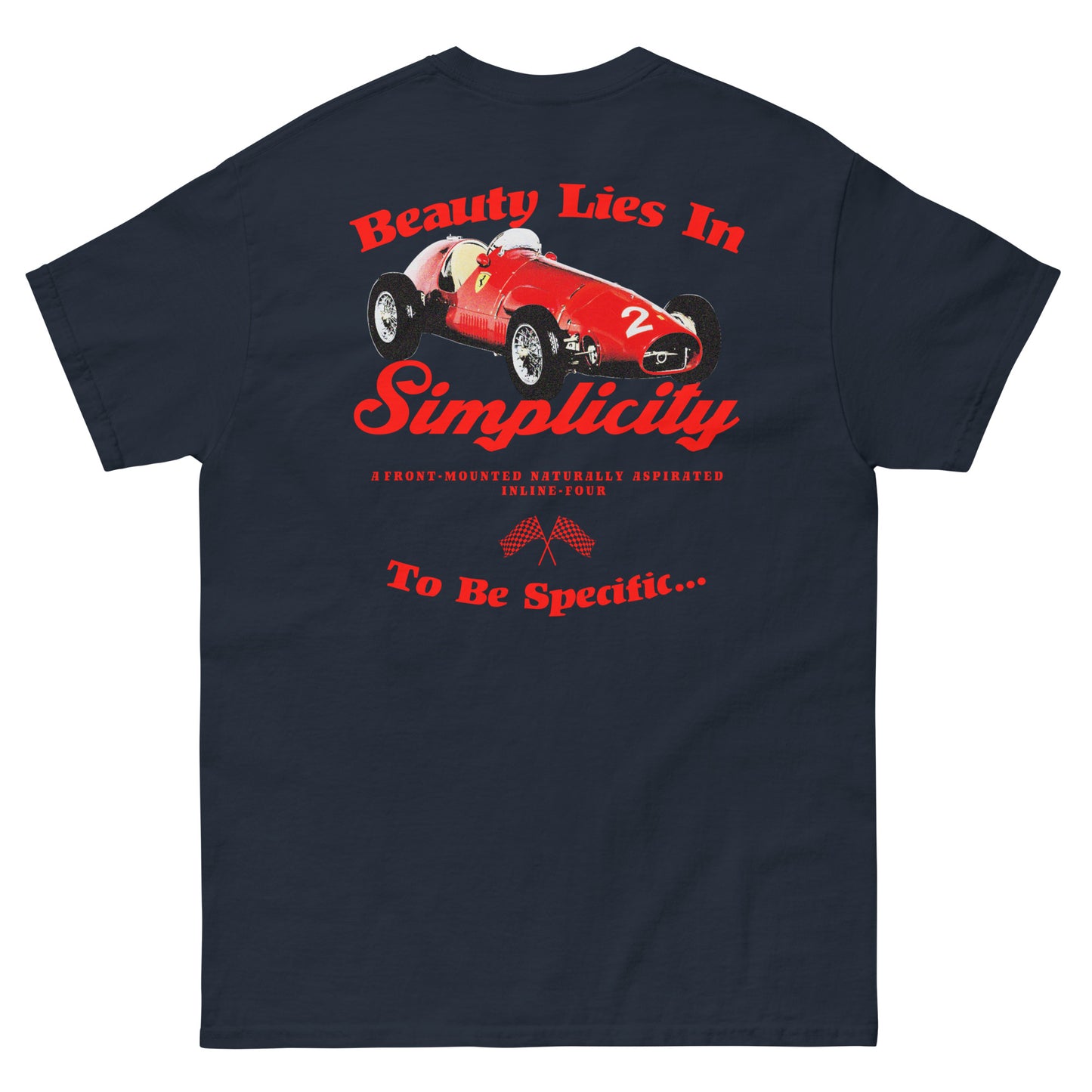 Ferrari 500 Beauty Lies In Simplicity T-Shirt