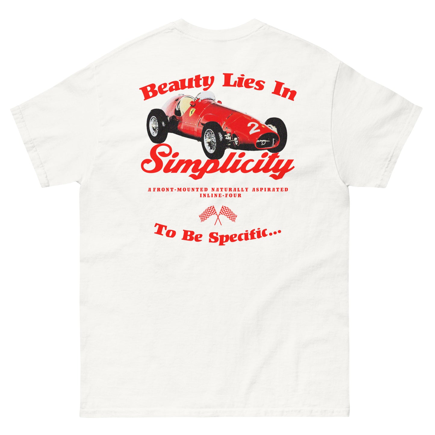 Ferrari 500 Beauty Lies In Simplicity T-Shirt