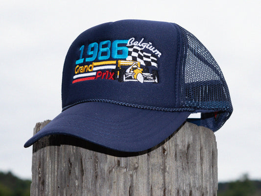 Belgian Grand Prix 1986 Vintage F1 Trucker Hat