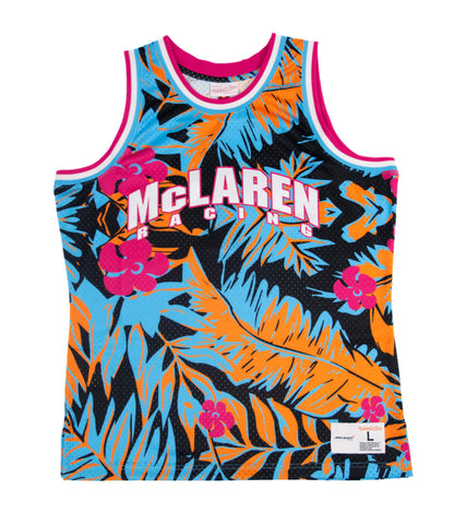 McLaren Racing F1 Special Edition Miami GP Mitchell & Ness Floral Tank Jersey