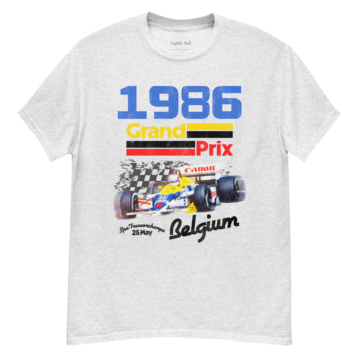 1986 Honda F1 Team Tee (gray) – Vintage Culture [Honda] 1986 F1 